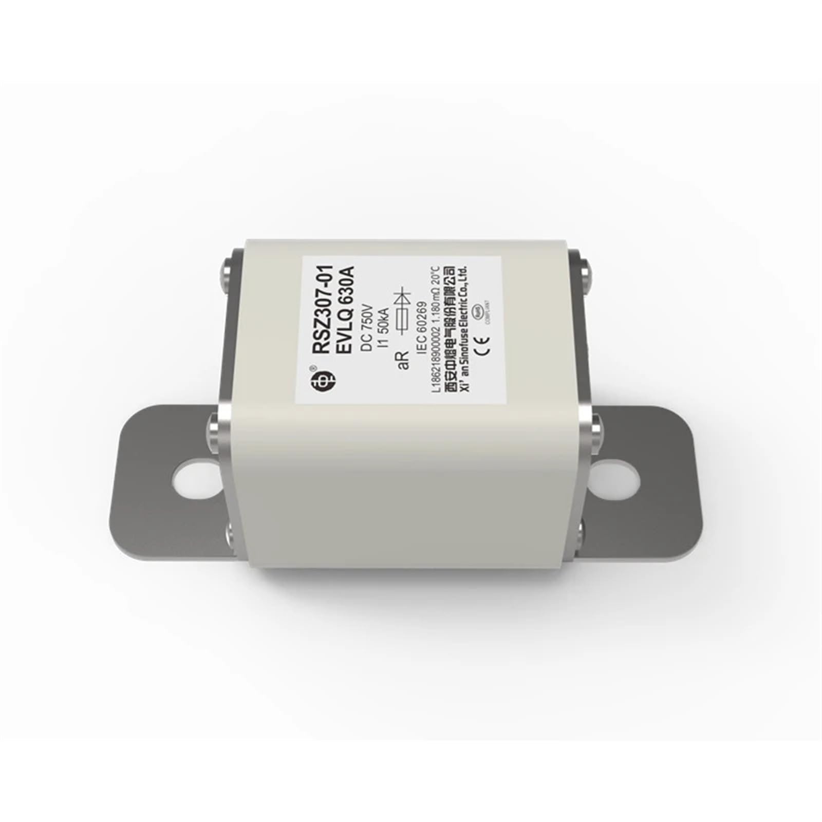 SINOFUSE RSZ307-01-EVLQ-400A 500A 630A 750V bezpieczniki wysokiego napięcia DC do ładowarki EV, bezpiecznik solarny ESS