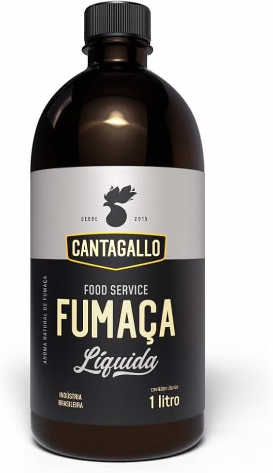 Fumaça Líquida CantaGallo 1L - Extrato Concentrado Sabor Defumado Linha Profissional