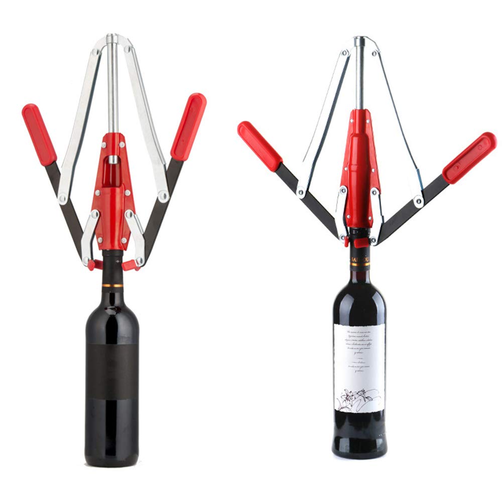 Double Lever Hand Corker, Wine Bottle Corker Heavy Duty All Metal Double Lever for Home Wine Making Corks, for Standard Wine, Belgian Beer, and Synthetic Plastic Corks, Wine Corker Tool
