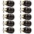 Probrico Door Knob, Interior Passage Door Knobs for Hall and Closet, Oil Rubbed Bronze, 10 Pack