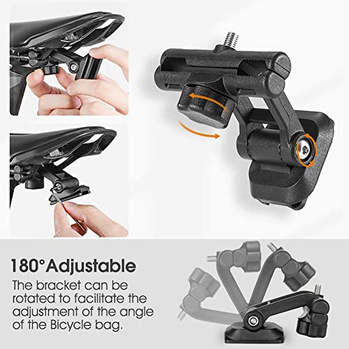 Aomiun 1.5L Bicycle Saddle Bag Large Capacity Cycling Pannier Bag Waterproof Tail Pack Riding Rear Water Bottle Holder Pack for Mountain Road Bike - Image 4
