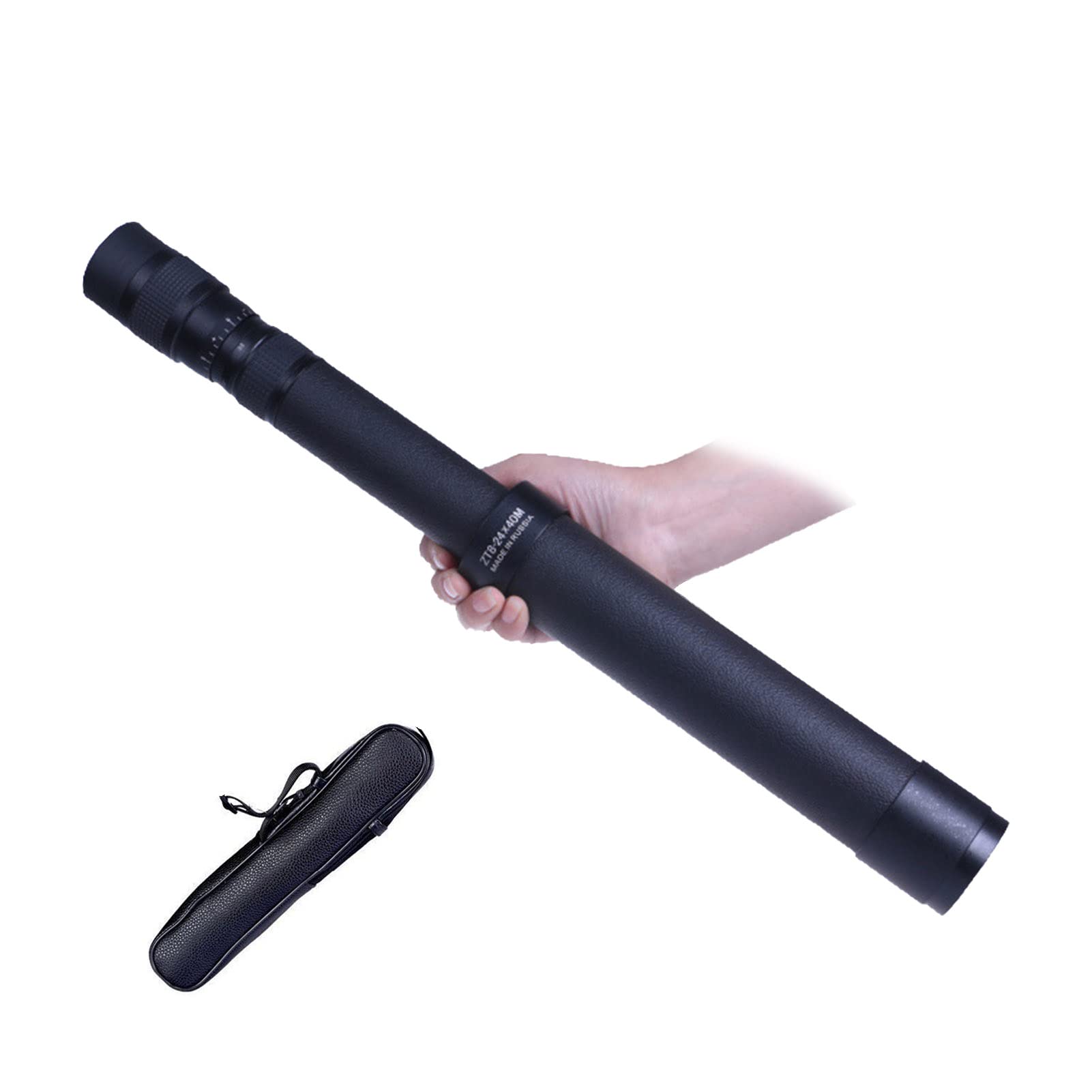 SDFK 8-24X40 Al Aire Libre Catalejo Retráctil Telescopio Pirata Monocular Catalejo, Mini Telescopio Monocular Regalo para Niños, Negro