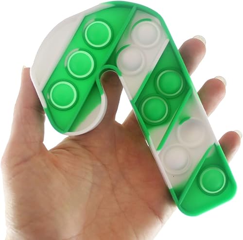 Miniatura 2 de Curious Minds Busy Bags 1 bonito juguete para ansiedad de burbujas festivas de bastón de caramelo, divertido juguete para recuerdos de fiesta,