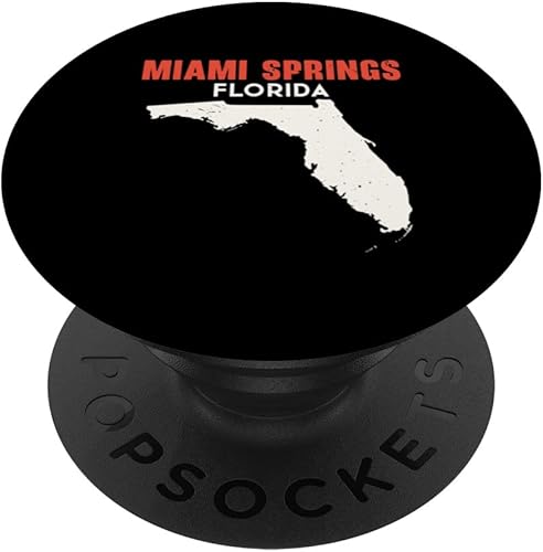 Miami Springs Florida USA State America Travel Floridian PopSockets Swappable PopGrip
