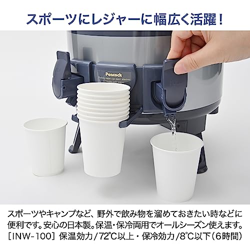 ピーコック魔法瓶工業 ダブルコックキーパー ジャグ 9.5L INW-100 AH