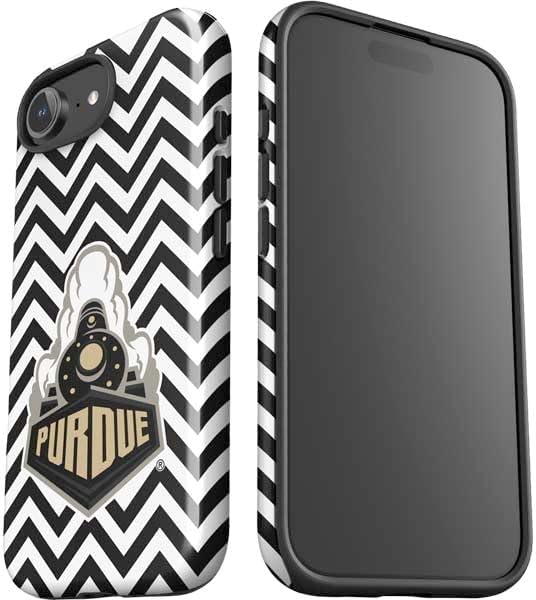 Skinit Impact Phone Case Compatible with iPhone 16e - Officially Licensed Purdue University Purdue Chevron Design