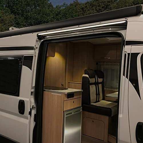 APT Viganella 180 - Lámpara de puerta con canalón para caravana o caravana