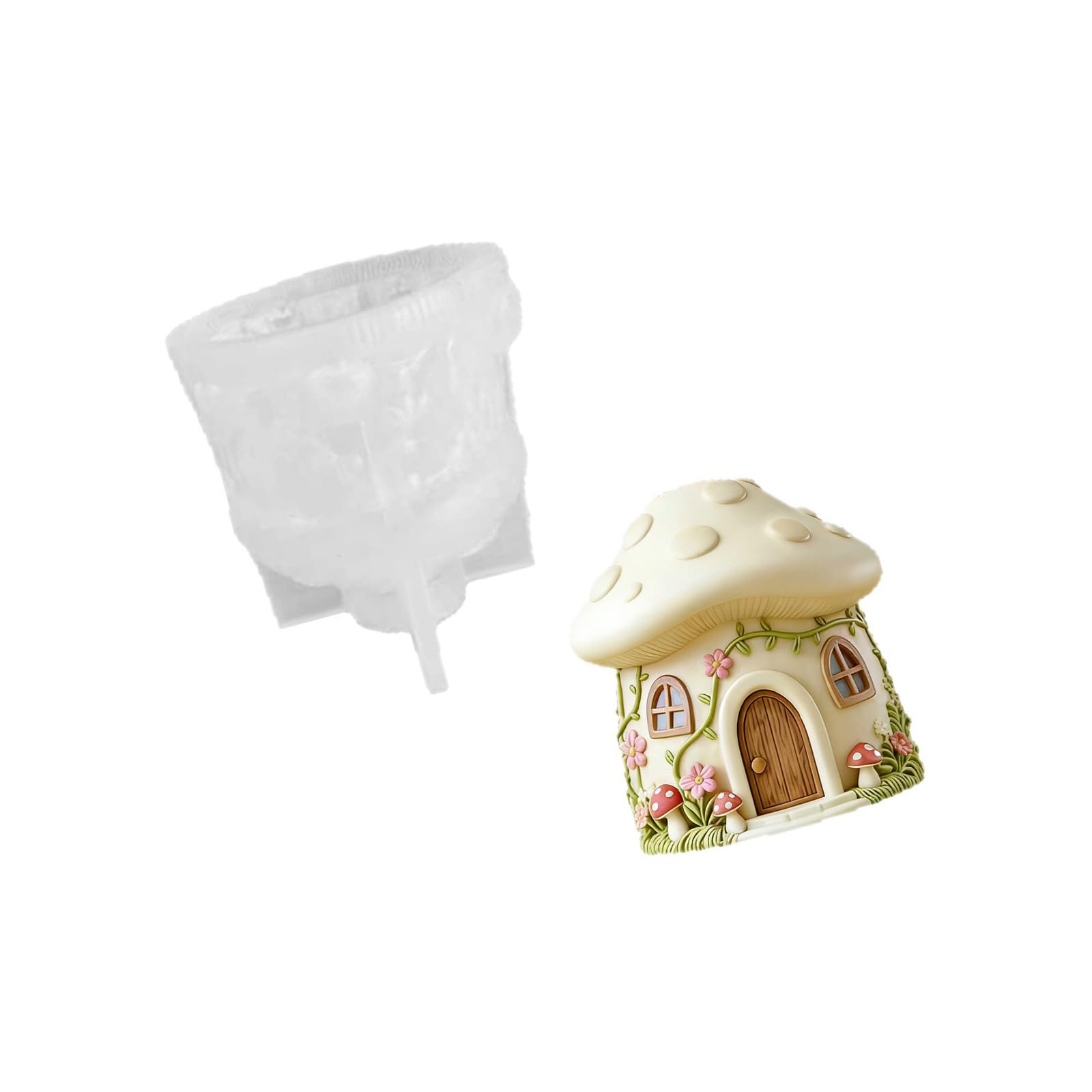 Kalttoy Adorable Silicone Mushroom House for Crafting and Decor Unique