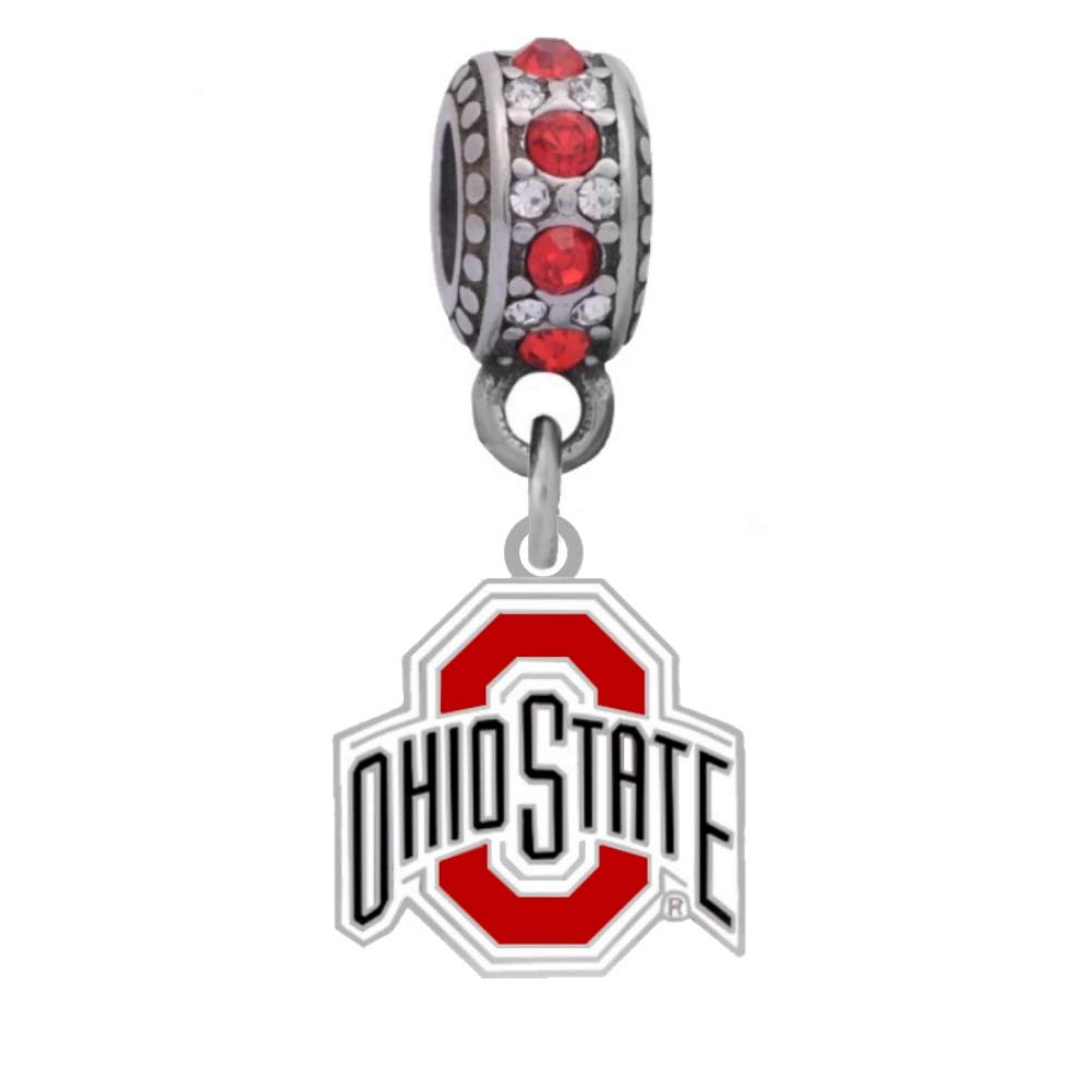 Final Touch GiftsOhio State University Logo Charm Fits Most Bracelet Lines Including Pandora, Cham ilia, Troll, Biagi, Zable, Kera, Personality, and More …
