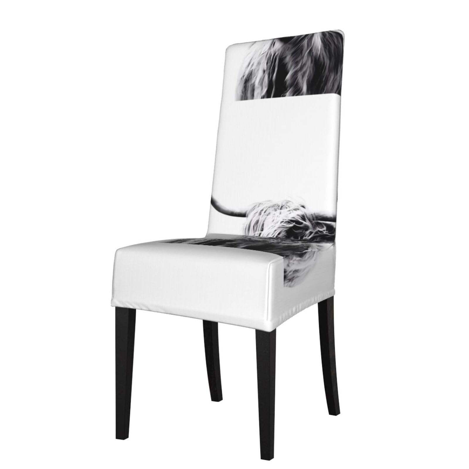 YYHWHJDE strong cow Prints Protection Cover for Dining Chair – Stretchable Slipcovers for a Refreshing Dining Room Makeover