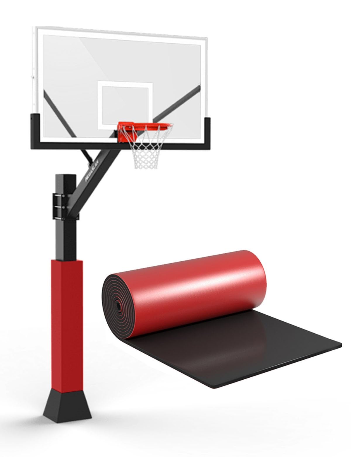 Coussin de poteau de basket autocollant pour garage et intérieur