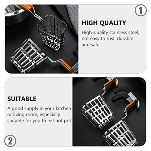 Hemoton – Colher de aço inoxidável com ranhuras, colher de sopa, colher de servir, colher de sopa, e