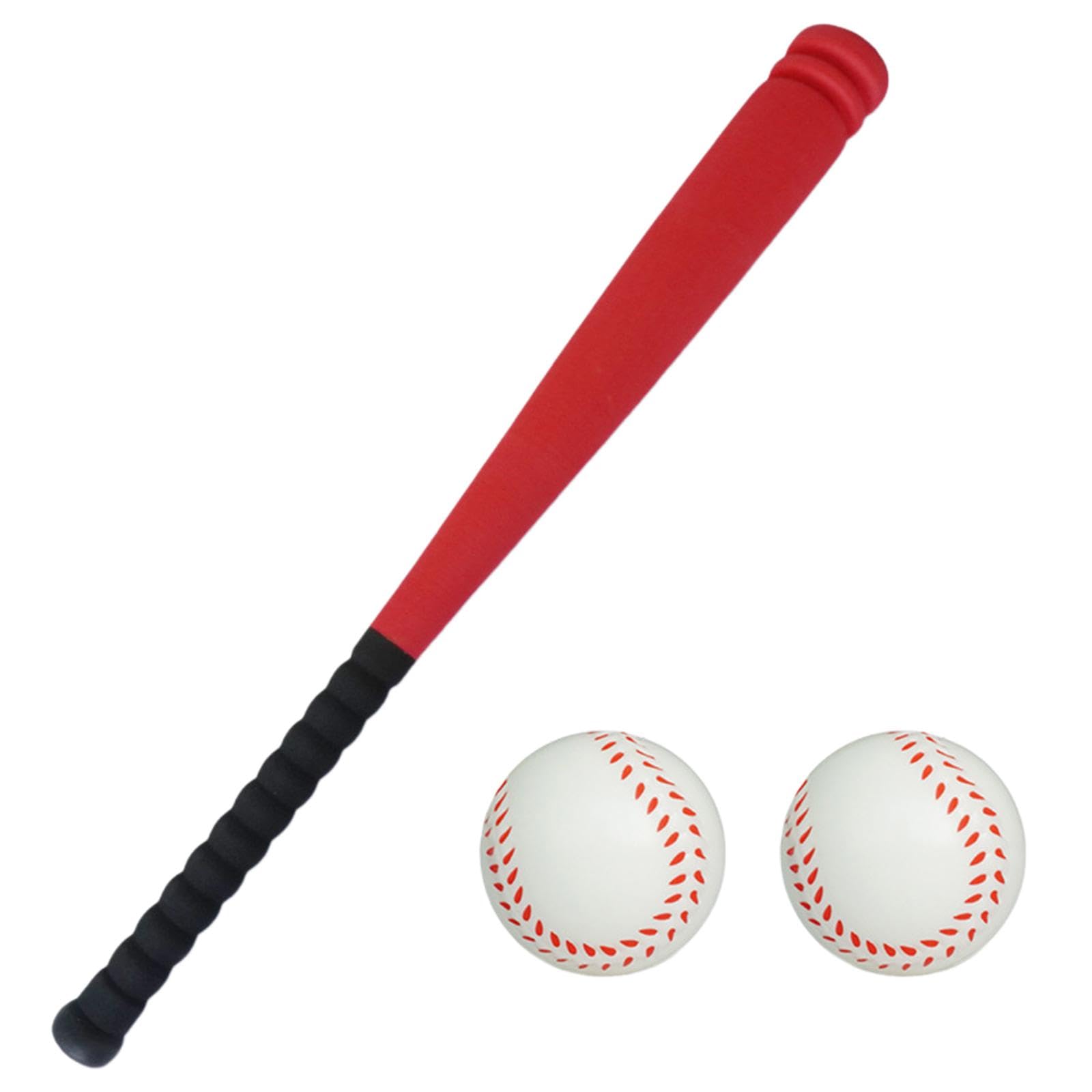 2 Stück Baseball Kinder Spielzeug Baseballschläger Trainingsspiel Schlagballset Aus Eva Material für Kindertraining Familie Geschenk