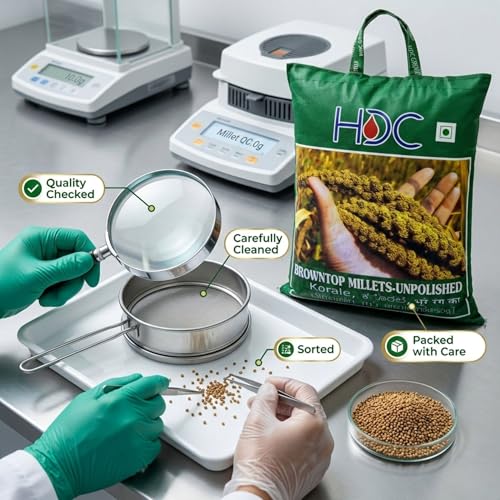 Image of HDC Siridhanya Unpolished Browntop Millet | Gluten free | whole grain | Plant based Protein | Net Wt 4700 g | Sourced from Andhra Pradesh, India