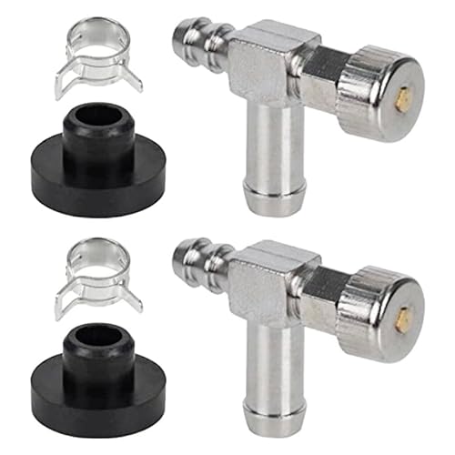 Getdoublerich Lot de 2 valves d'arrêt de carburant compatibles avec 751-0171 951-0171 1747184 1751477, pièce de rechange en plastique métallique avec œillet pour 735-0149 935-0149
