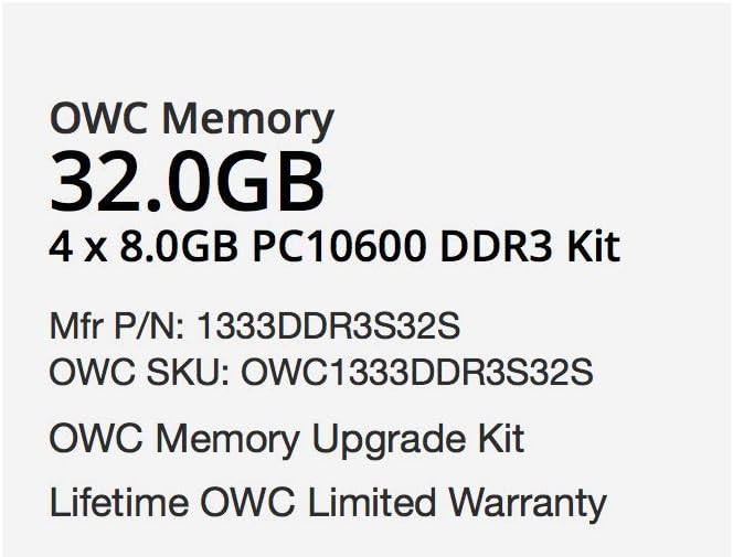 Discount 90% 32GB (4 x 8GB) PC10600 DDR3 1333MHz SO-DIMMs Memory Compatible with Mid 2010/2011 21.5 & 27 iMac Models, 2011 Mac Mini