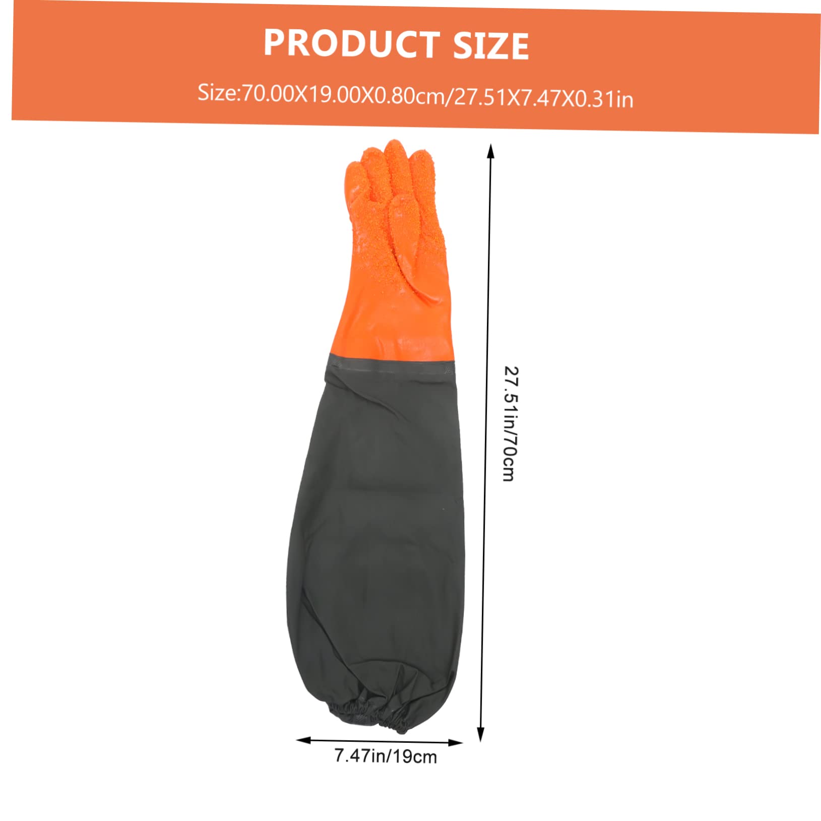 SEWACC 1Pair Fishing Gloves for Outdoor Use Portable Planting Gloves with Elastic Cuff for Gardening Cleaning and Fish Catching Lightweight