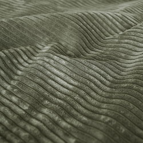Knuffelwuff Hundedecke Timor 120x80cm Khaki - Bequeme und Pflegeleichte Liegedecke aus weichem Cord - waschbar - für große, mittelgroße und kleine Hunde