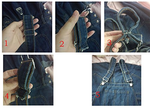 Abalacoco Big Girls Kids Jeans Adjustable Strap Ripped Holes Denim Overalls Jumpsuits Pants 6-13T (10-11 Years) #TOP5