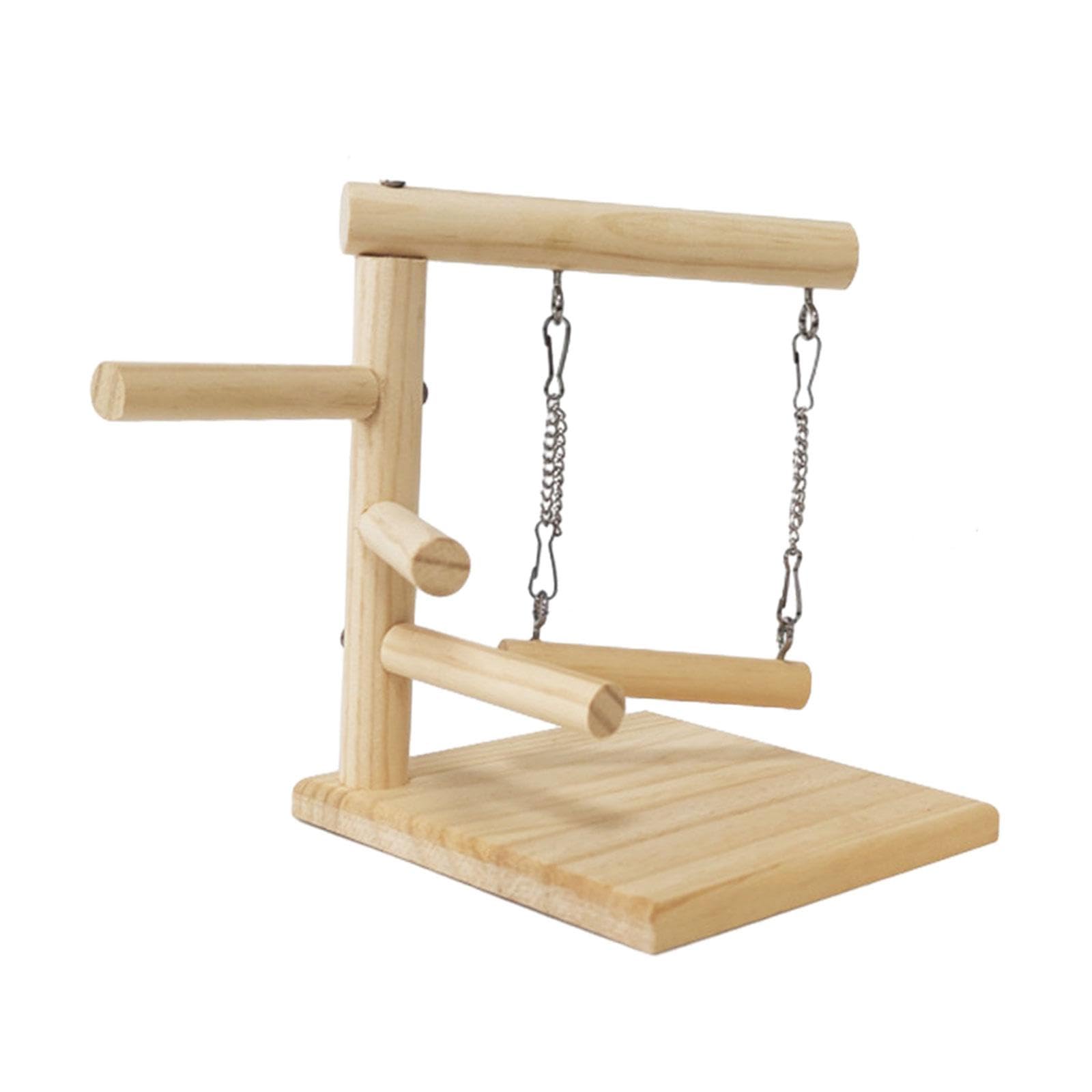 THE STYLE SUTRA® Parrot Playground Bird Gym Bird Perches Standing Sticks for Lovebirds Style B |1 Bird Stand Tabletop