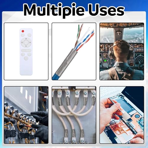 Image of Pangda 200 Pcs Copper Fabric Strips with Conductive Adhesive 1.18 Inch x 1.5 Inch for Electrical Connection Grounding EMI Shielding Wire Harness Display Repair Cable Interference Blocking
