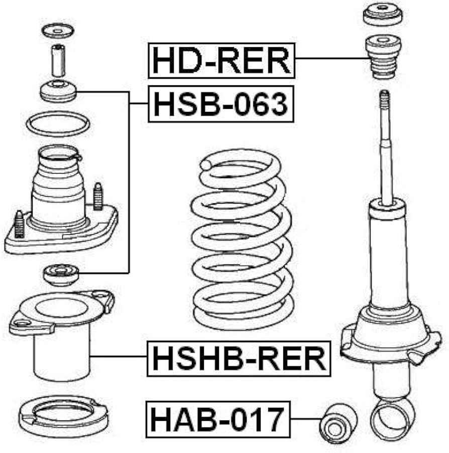Amazon.com: 52687-Swa-A01 / 52687Swaa01 - Rear Shock Absorber Boot