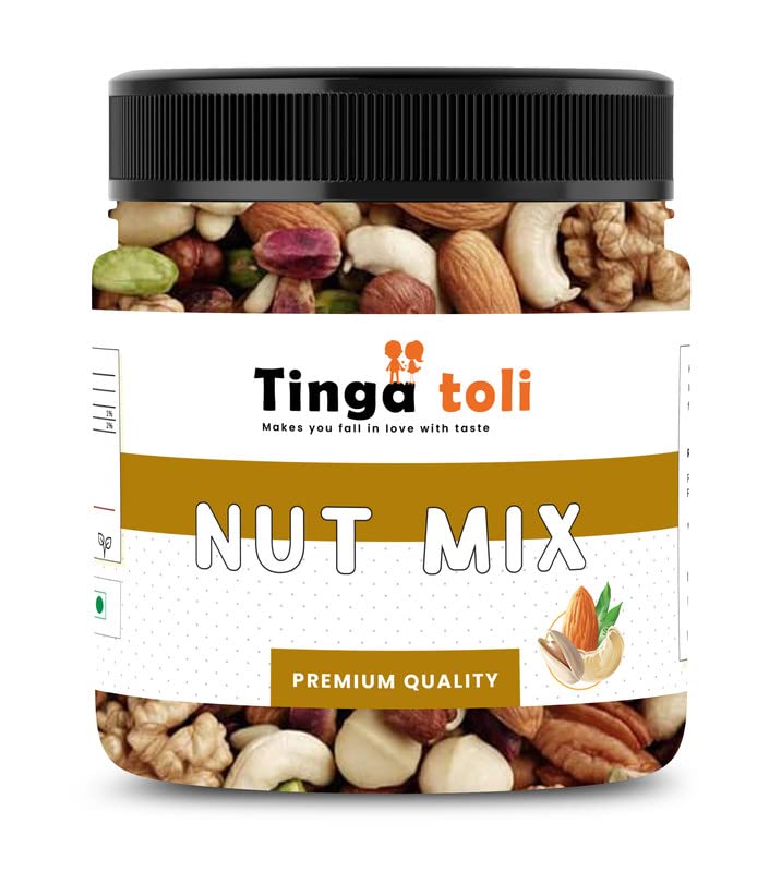 TINGA TOLI Healthy Nutmix | Mixed Dryfruits Pack of 2 of 250 Grams Total 500 Grams Source of Vitamin and Minerals Delicious/Nutritious/Tasty/Crunchy Mix [Jar Pack] (B0BGJF5L6R) Amazon Price History, Amazon Price Tracker