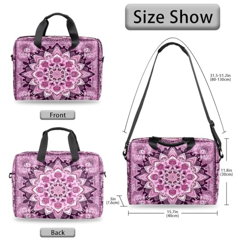 Bolso para portátil rosa étnico 16 pulgadas impermeable miniatura 6