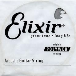Cordes Elixir® à l’unité en Bronze 80/20 pour guitare acoustique avec revêtement POLYWEB® (.027) - Les Beatles, Paul McCartney, John Lennon, RIngo Starr, George Harrison