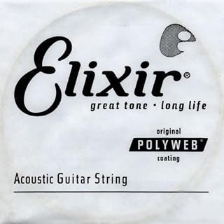 Cordes Elixir® à l’unité en Bronze 80/20 pour guitare acoustique avec revêtement POLYWEB® (.027) - Les Beatles, Paul McCartney, John Lennon, RIngo Starr, George Harrison
