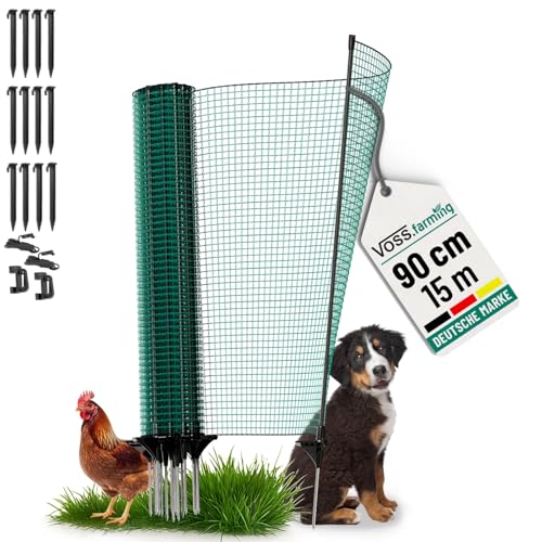 VOSS.farming Begrenzungszaun Classic ohne Strom, 15m, 90cm...