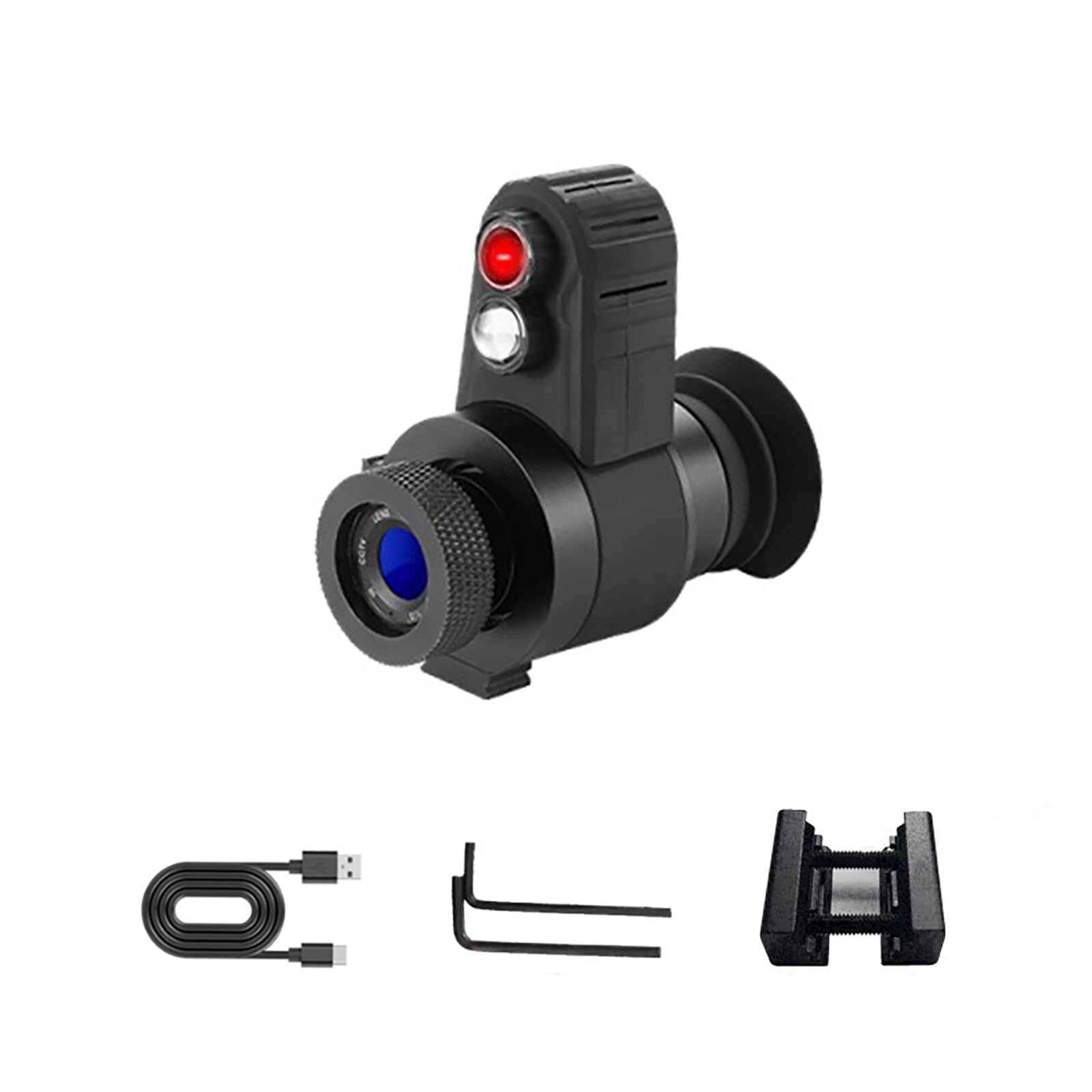 WGFXYBFY Infrared Night Vision Scope, Rechargeable Night Vision Monocular for Adults, with 1.54 in HD Screen and 7X Magnification, Support Charging While Using,Standard Accessories