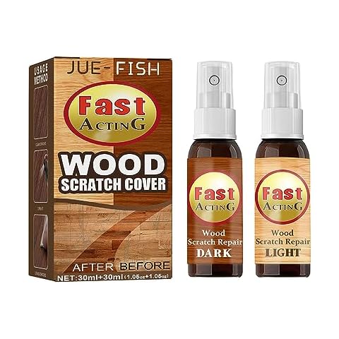 2 Pack fix it for Wood,for Furniture Repair Scratch Remover Set Fast Acting Wood Scratch Repair,for Floors,Tables, Carpenters Cover