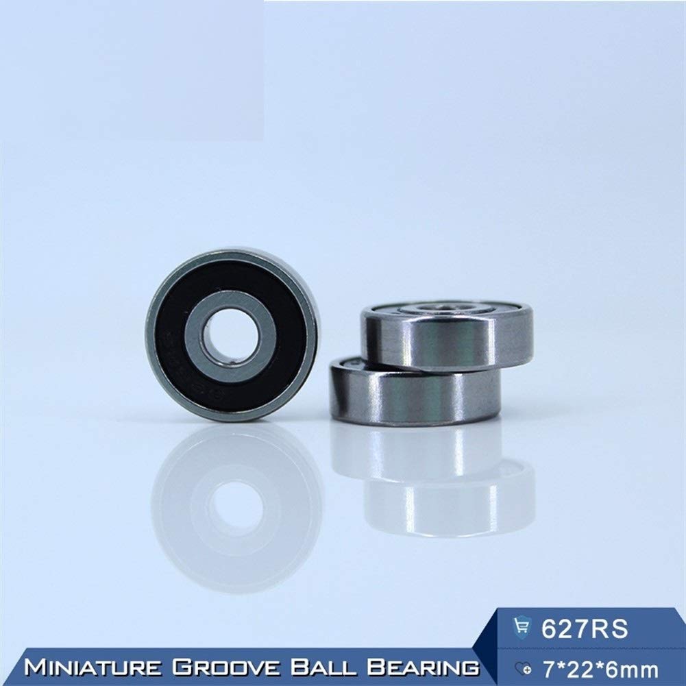627RS 627-2RS 52100 ABEC-5 Chromowane łożysko stalowe 7 * 22 ​​6 mm miniaturowe uszczelnione kulki sztywne łożyska 627 2RS