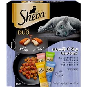 シーバ （Sheba） デュオ キャットフード 香りのまぐろ味セレクション 成猫用 200g（20g×10袋）×12個（120個） 3,269円（27円/個）（3,064円、25.5円/個）送料無料！