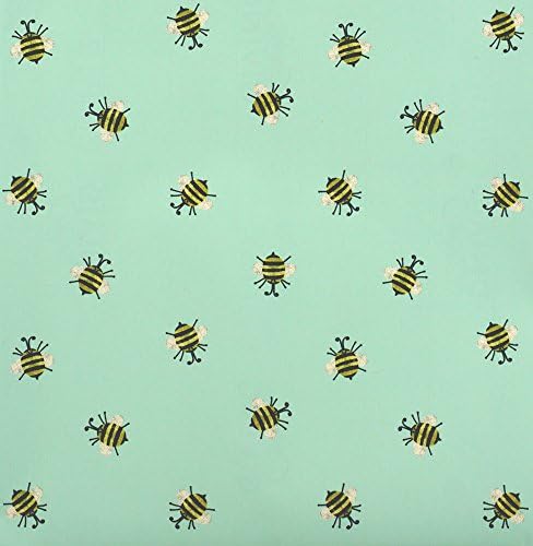 Bumble Bee Spring Themed Rolled gift Wrap Paper - 24" X 15