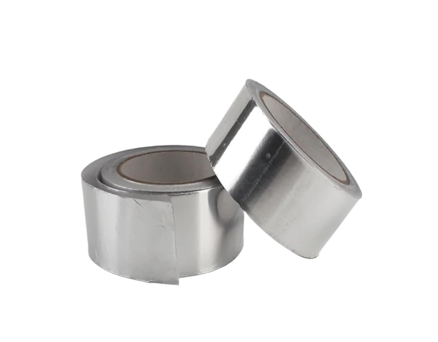 2Rolls Thermal Resist Duct Repairs High Temperature Resistant Foil Adhesive Tape Useful Aluminium Foil Adhesive Sealing Tape 10M(48mmx2rolls)