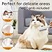 MoeSoce 3Pcs Cat Brush, Cat Comb, Flea Comb for Cats Dogs, Dual-Sided Dematting and Deshedding, Dog Brush for Shedding Long Hair to Effectively Remove Thick Tangles or Matted Fur, White