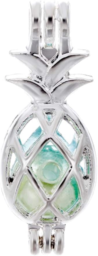 Vie jeune 10pcs Silver Pearl Cage Locket Pendants, Essential Oil Diffuser DIY Necklace Bracelet Jewelry Making Craft, Bulk Beads Aromatherapy Diffuser Charms Gifts for Women Girls