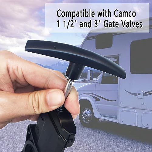 Dasezsdt RV Waste Valves Handles Replacement 2 Packs Compatible with