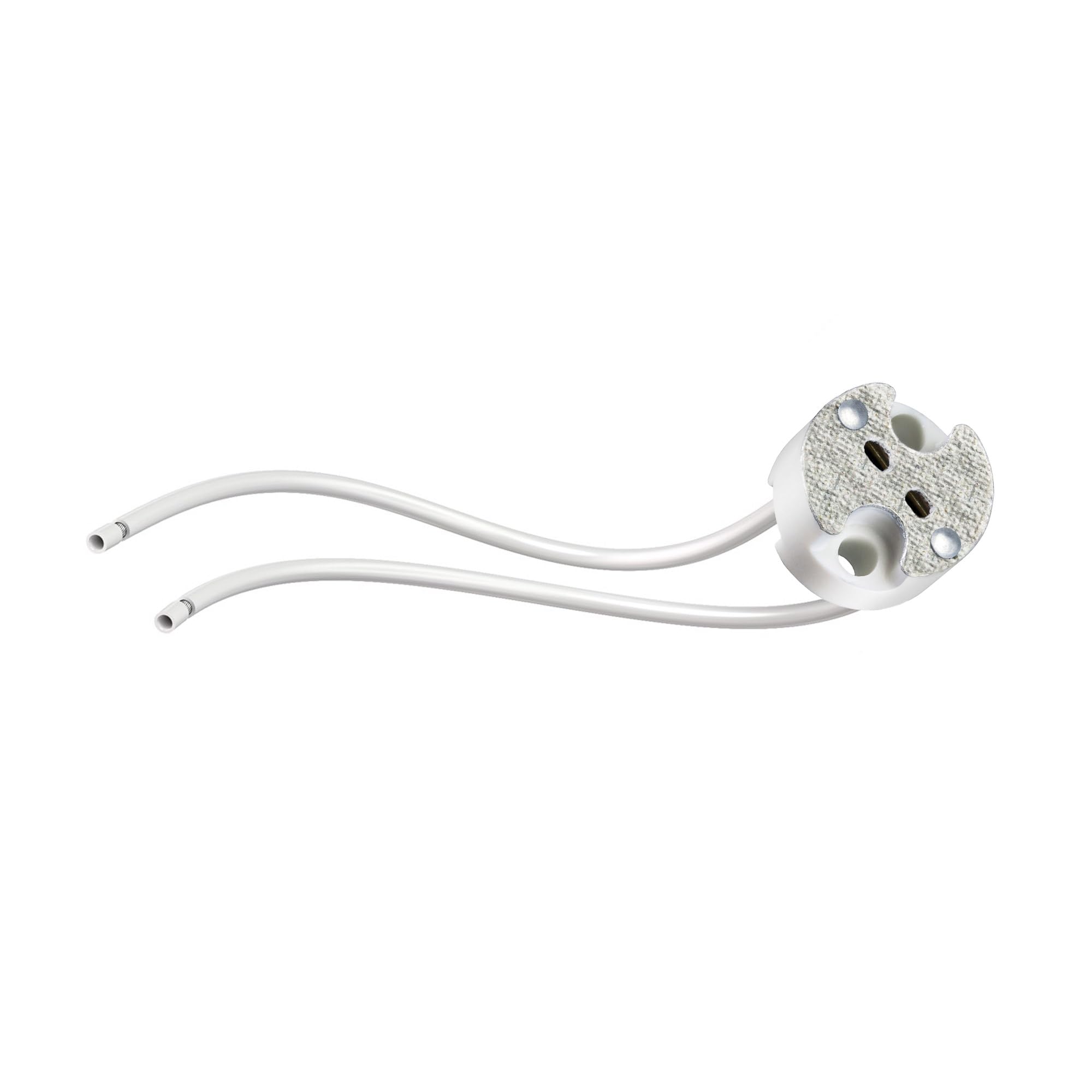 ledscom.de 20 Pieces GU5.3/G4 Socket, Ceramic, White, 12V AC, max. 25W, 20 piece (pack of 1) - Image 2
