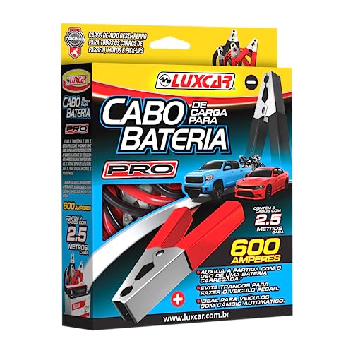 Luxcar Jogo de Cabos de Transferência 600 A – 2,5 m Cada