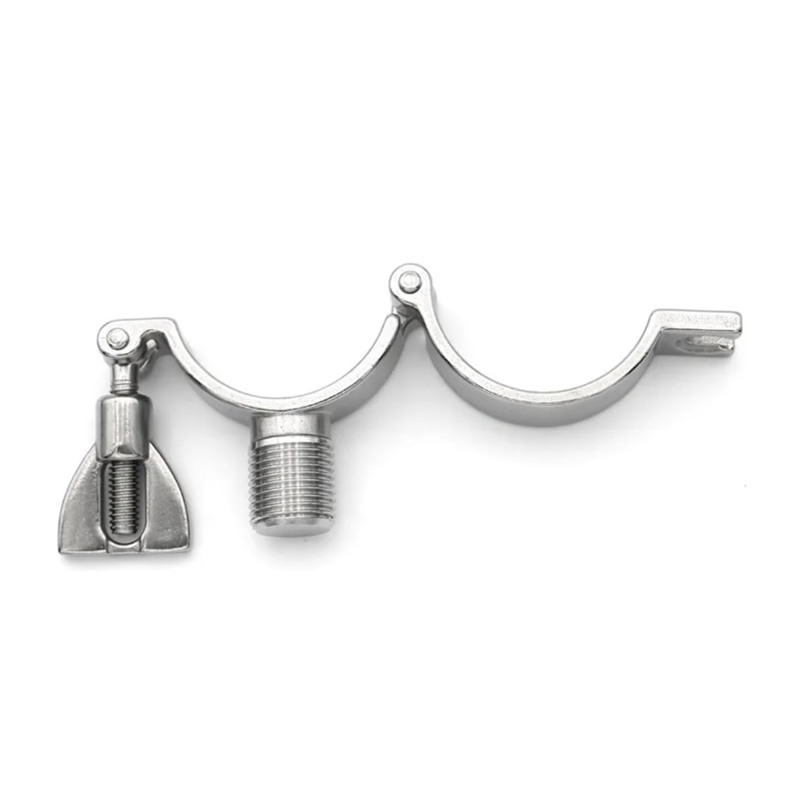 Soporte for tubos de alta resistencia con abrazaderas for soporte de tubos con rosca macho BSP de 1/2" Soporte for soporte de tubos de acero inoxidable 304 OD19 25 38 51 63 76 102 mm(Pipe OD 152mm)