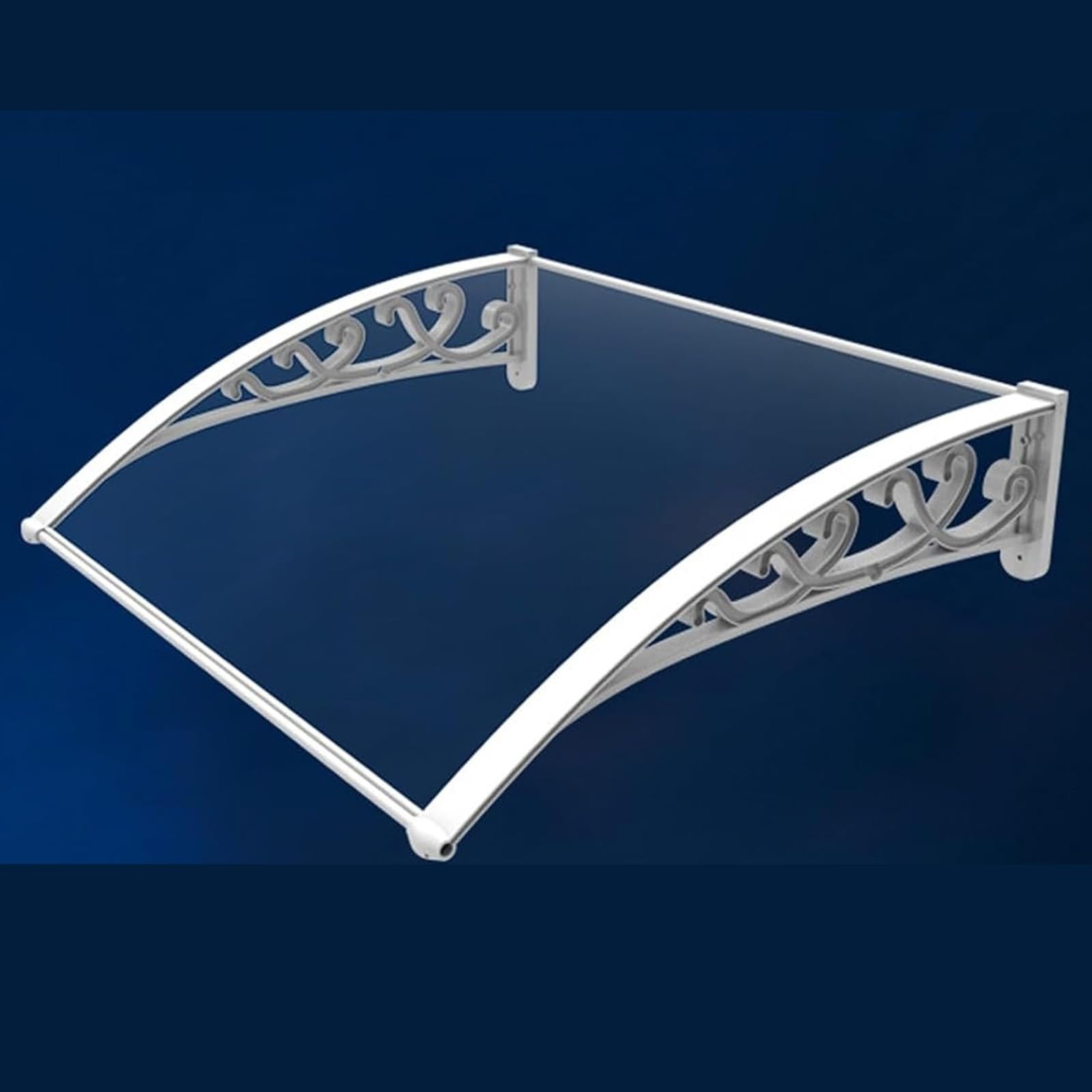 Auvent en métal protection UV efficace contre la pluie pour fenêtre et entrée