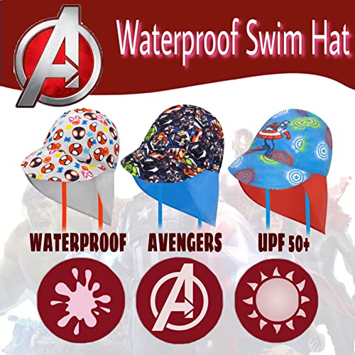 Gorro de sol para bebé de Capitán América Marvel en color gris con lazo 3