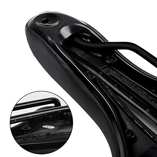 Honelife Sela de bicicleta Respirável Almofada Oca de Couro PU Confortável Estrada MTB Bicicleta Sel
