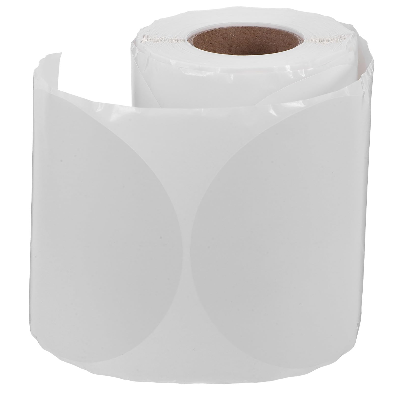 SECFOU Etiquetas térmicas autoadhesivas redondas, 10 cm, papel blanco, resistente al aceite, adhesivo potente y resistente para organización de oficina y hogar