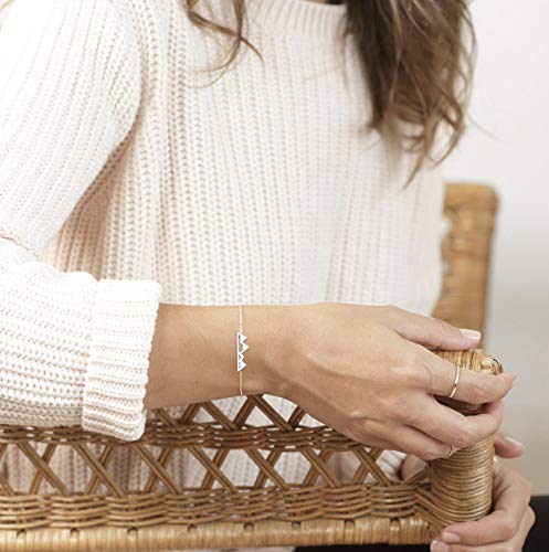 Altitude Boutique Mountain Bracelet, Mountain Jewelry, Snowy Peaks Bracelet for Nature Lovers, Skiers, Hikers, Campers4