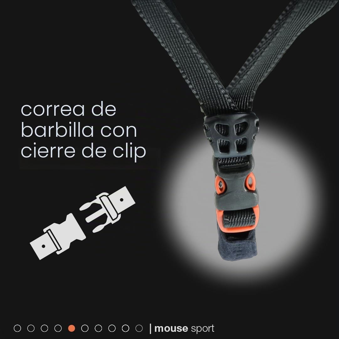 Kong. Mouse Sport - Casco de Escalada Compatible con Auriculares y Visera, Casco de Seguridad, CE EN 12492, 375 g, Talla única, Ajustable 52-64 cm, Color Negro Suave al Tacto