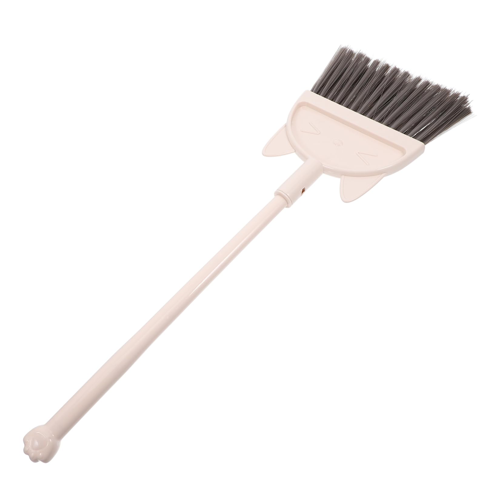 IWOWHERO Cute Cat Design Small Cleaning Broom for Lightweight Housework Tool for Teaching Cleaning Skills School